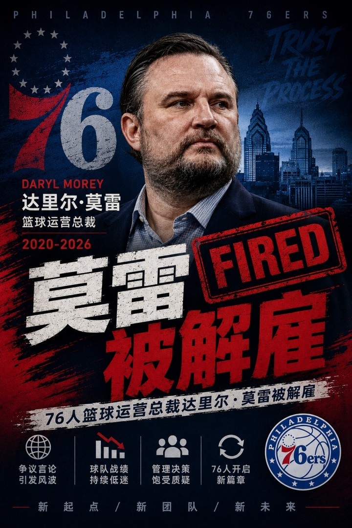 kaiyun-👀好！Shams：76人队解雇达里尔·莫雷！纳斯继续担任主帅
